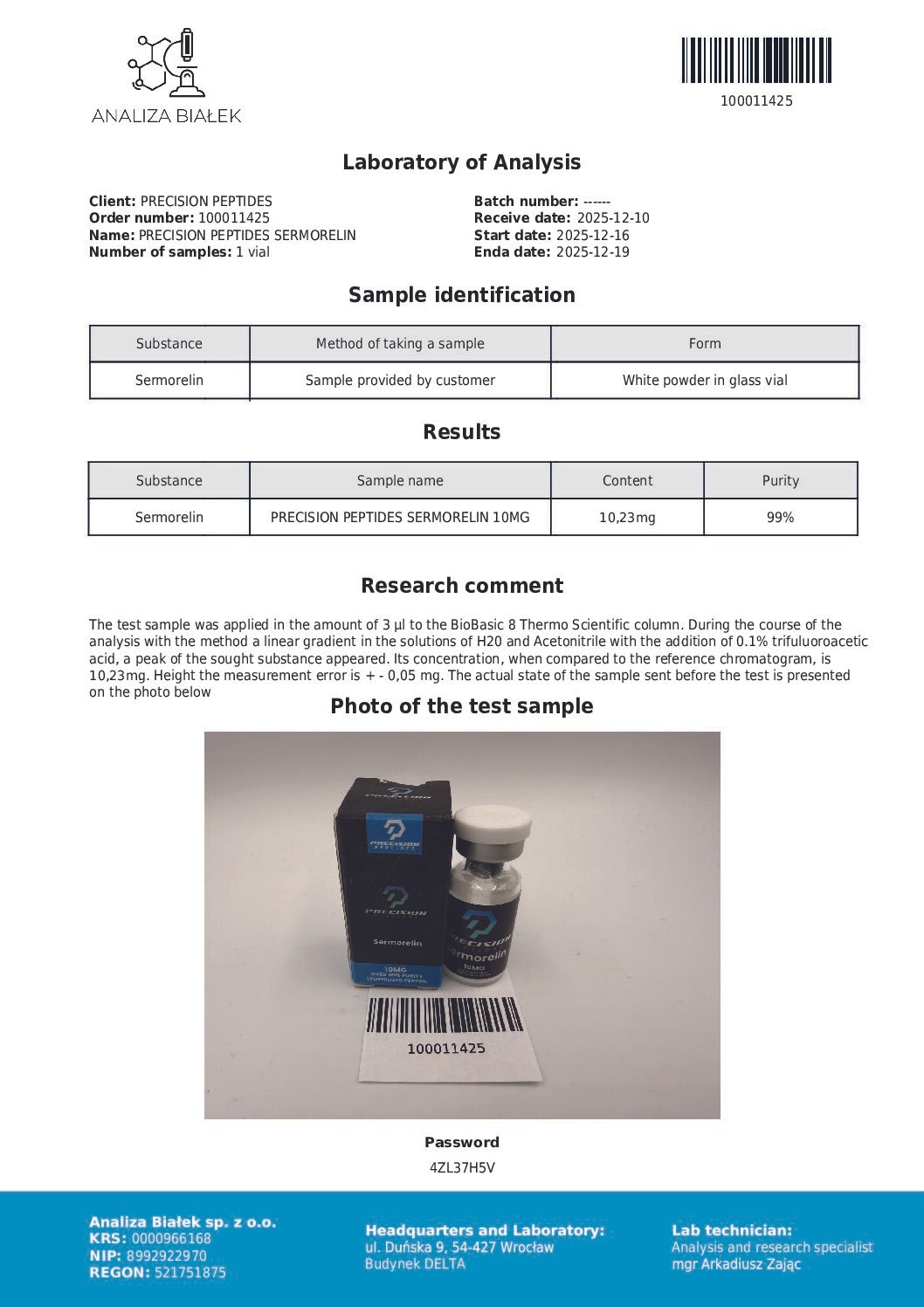 Sermorelin (10mg) - Image 2