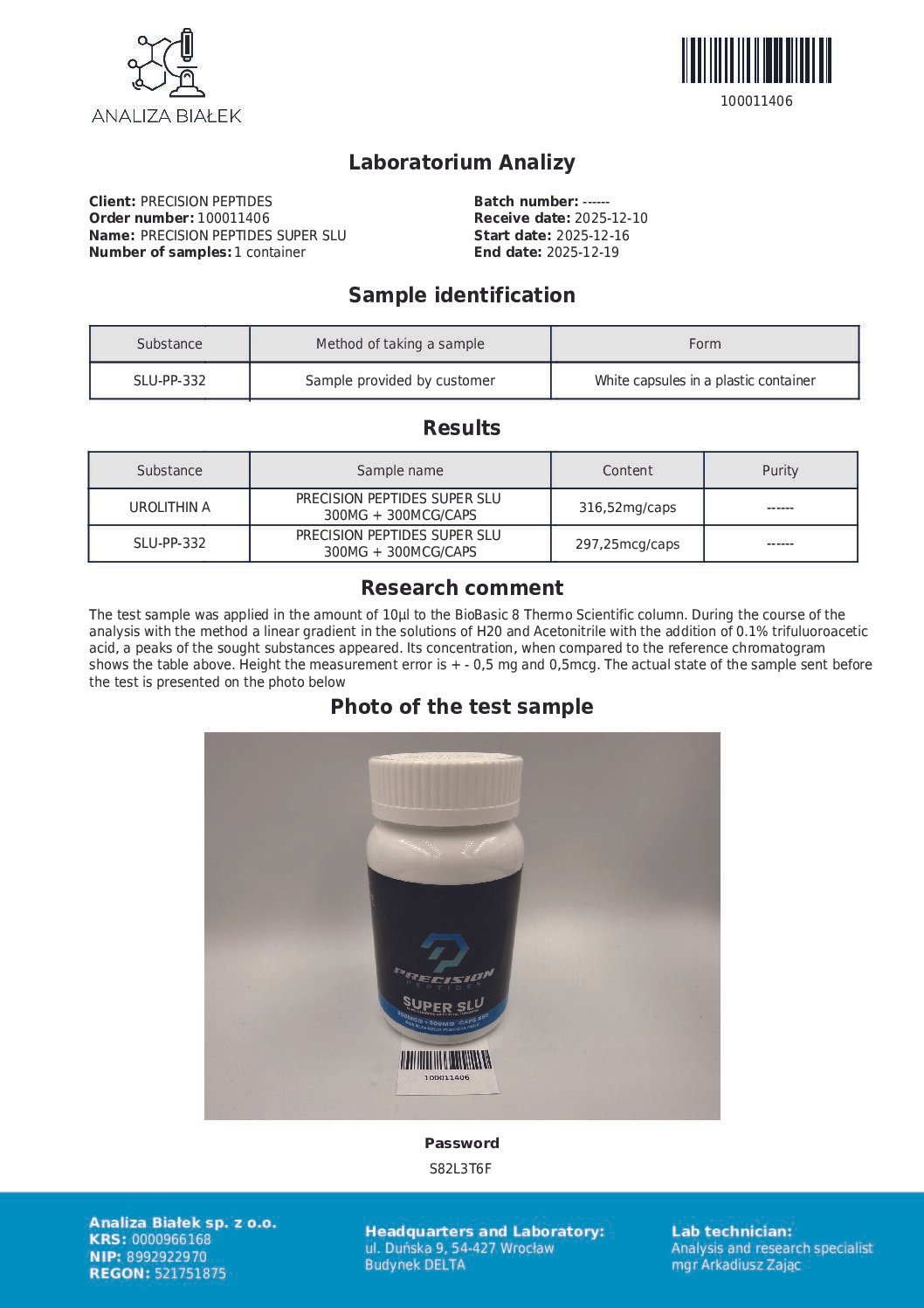 Super SLU (300mcg SLU + 300mg Urthiln A x 60) - Image 2