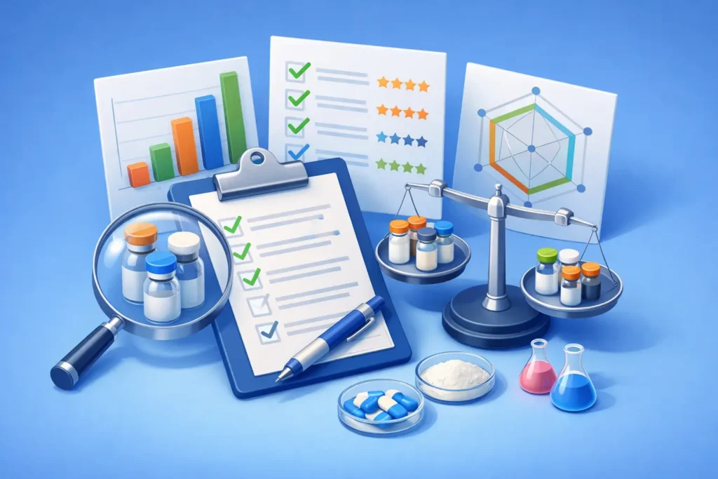 Peptide Supplier Comparison Checklist