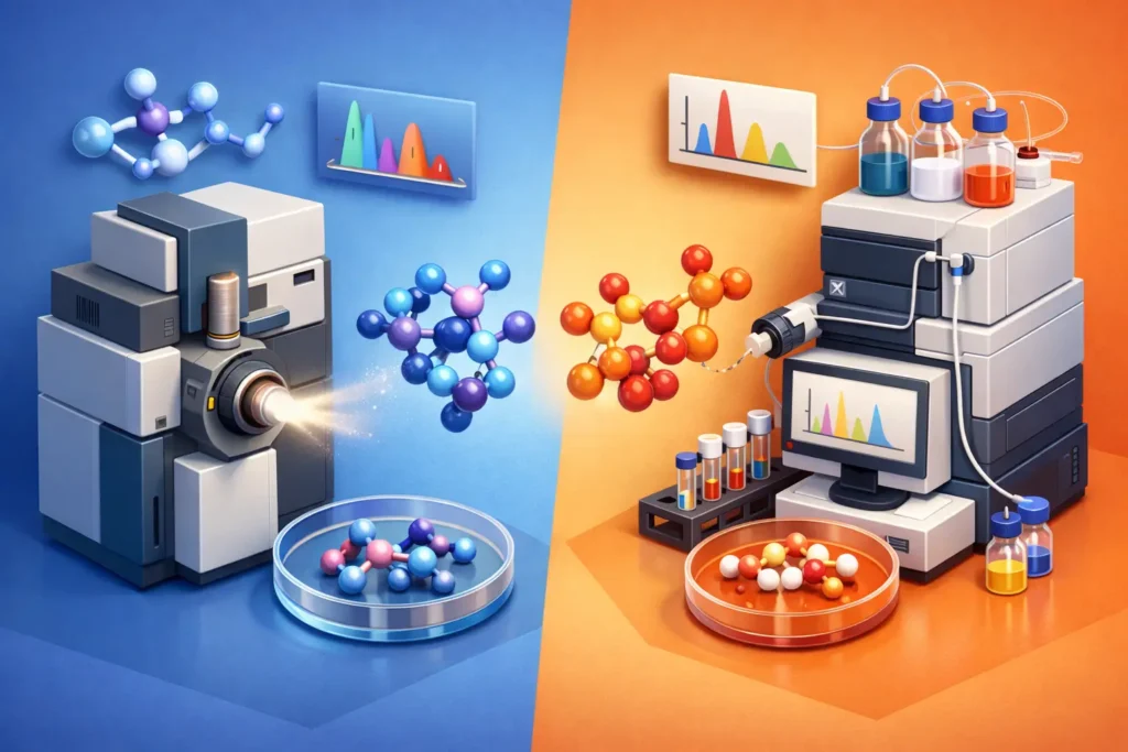 LC MS vs HPLC Peptide Verification