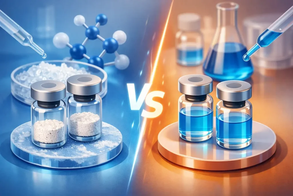 Lyophilized Peptides vs Solution Vials for Lab Workflows