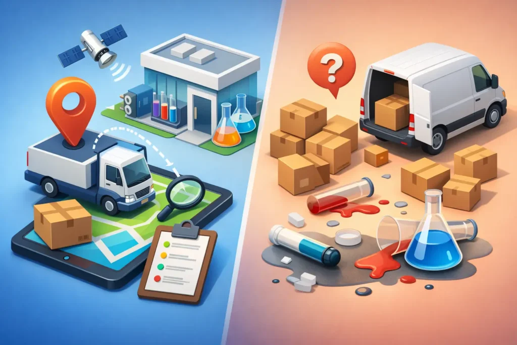 Tracked vs Untracked Lab Deliveries