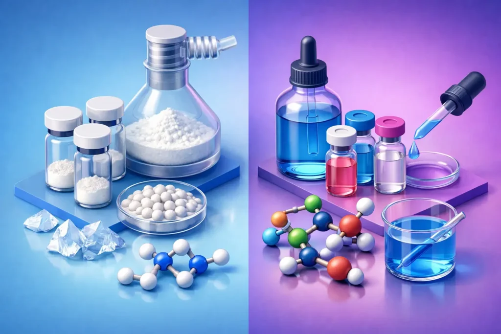 Lyophilised Peptides vs Liquid Compounds Compared