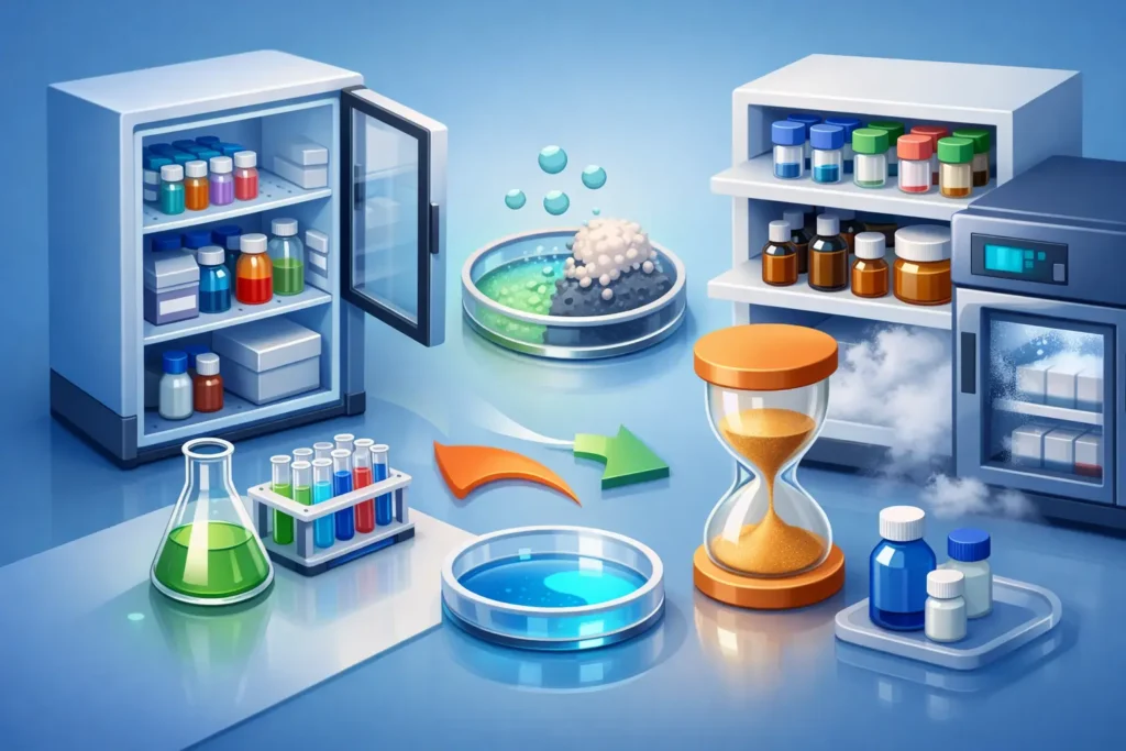 Research Compound Shelf Life and Storage Control