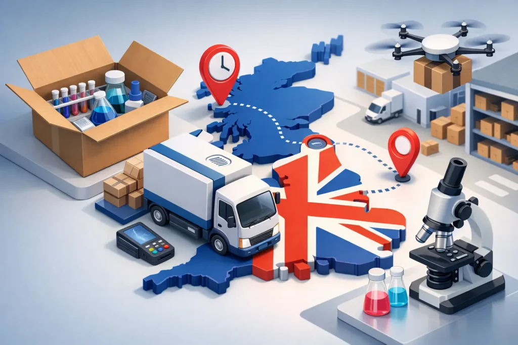 Guide to UK Tracked Delivery for Lab Materials